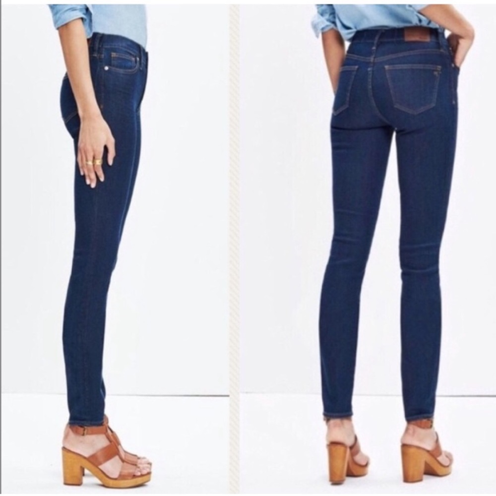 Madewell High Riser Skinny Jeans Dark Wash Sz 26 B7131